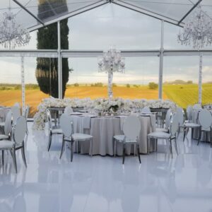 tenso cristal marquee white setup tuscany